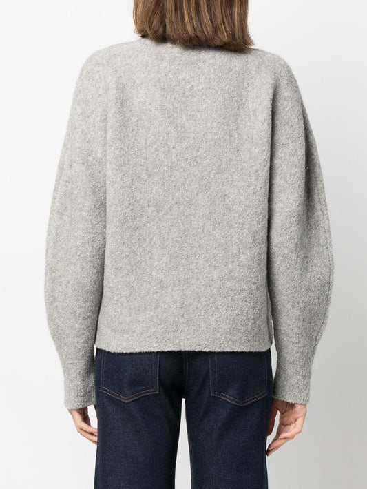 Fine-knit roll-neck jumper