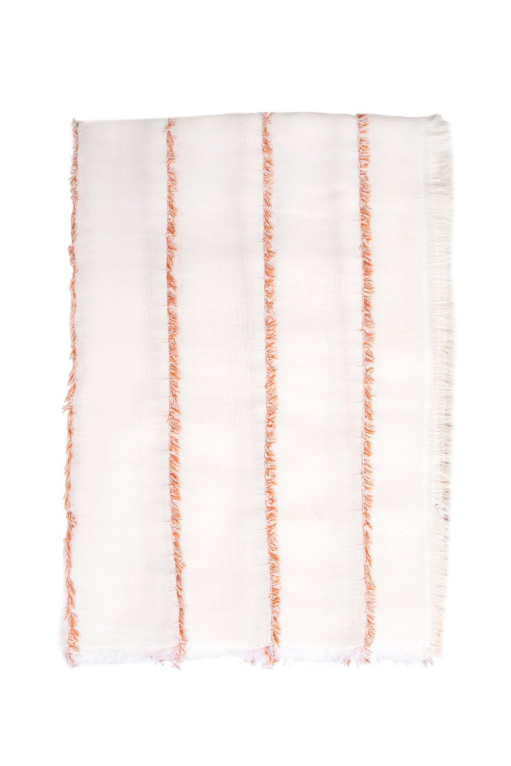 Abstract Scarf Pareo Fringes - Orange